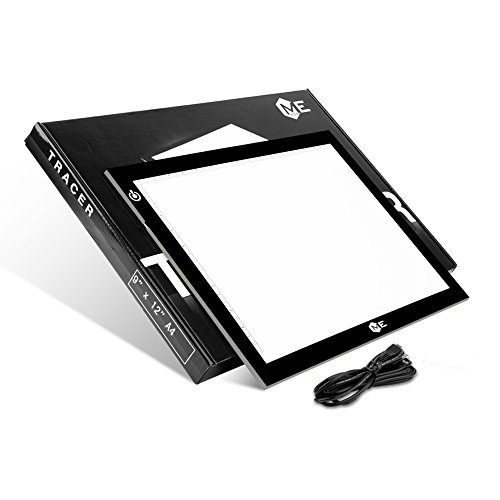 ME456 A4 LED Light Box 9x12 Inch Light Pad Only 5mm Ultra-Thin USB Power  Light Table for Tracing